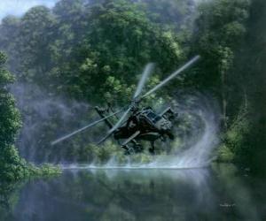 yapboz Helikopter AH-64 Apache
